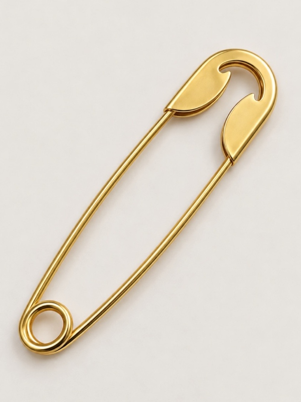 Gold Safety Pin Hair Clip Women Accessories - Picture 3 of 3
